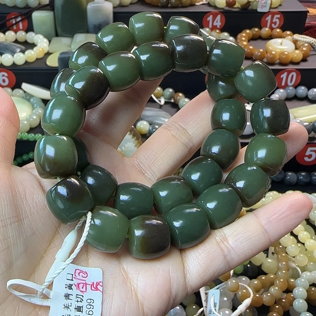 和田玉未镶嵌手链拍一发一