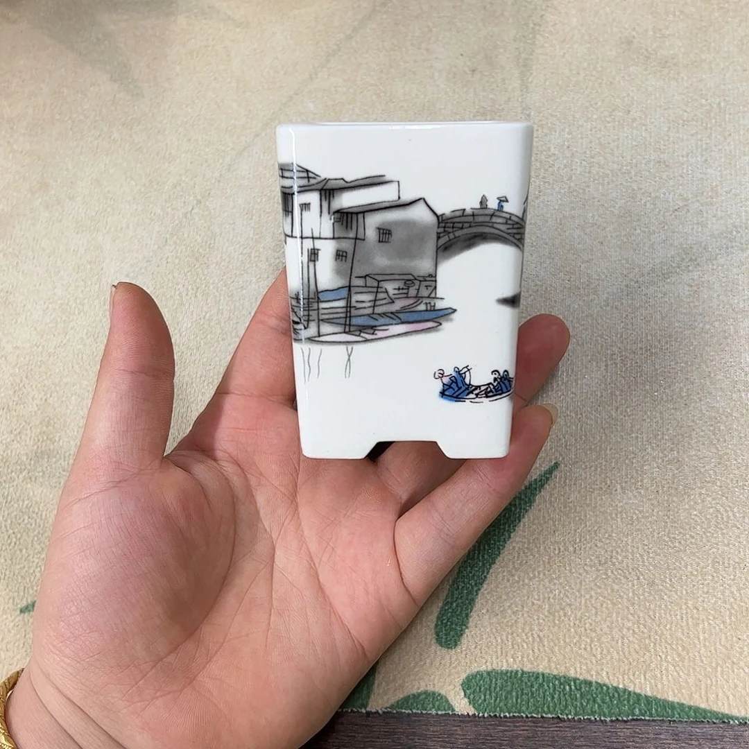 紫砂花盆715号瑕疵6/7cm