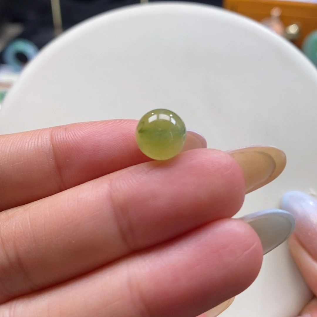 翡翠吊坠(不含链)未镶嵌翡翠冰橘黄飘绿珠卡9.6m