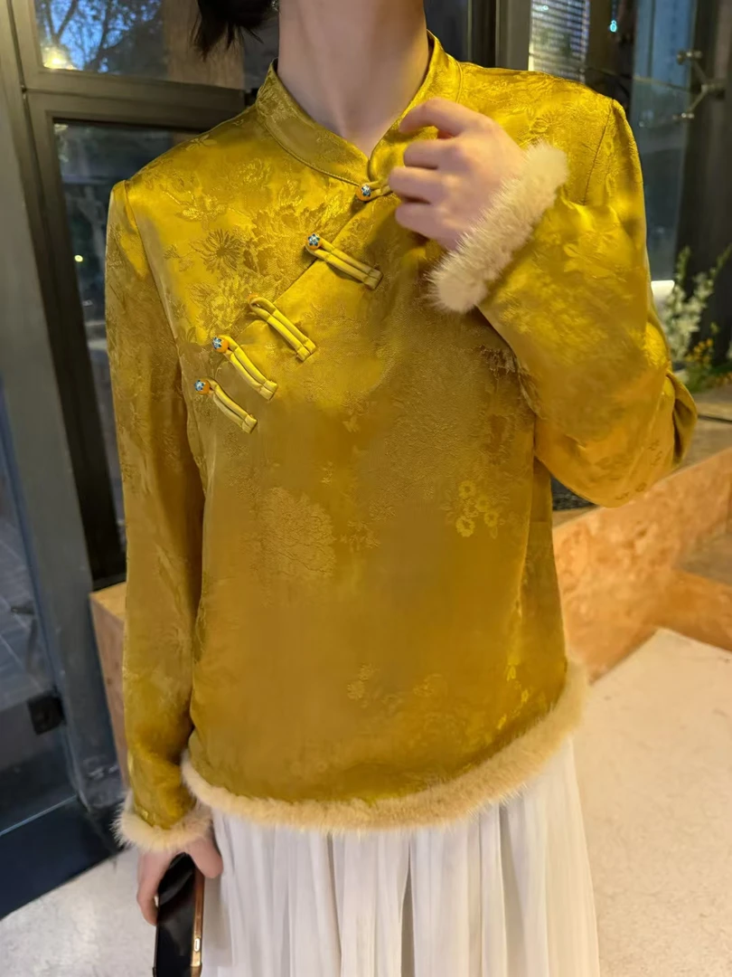 【琦琦专属】新中式气质优雅百搭女士休闲复古女装上衣SY720