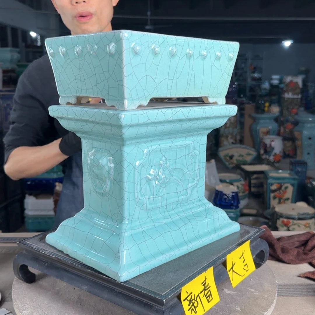 一风堂石湾花盆。微瑕