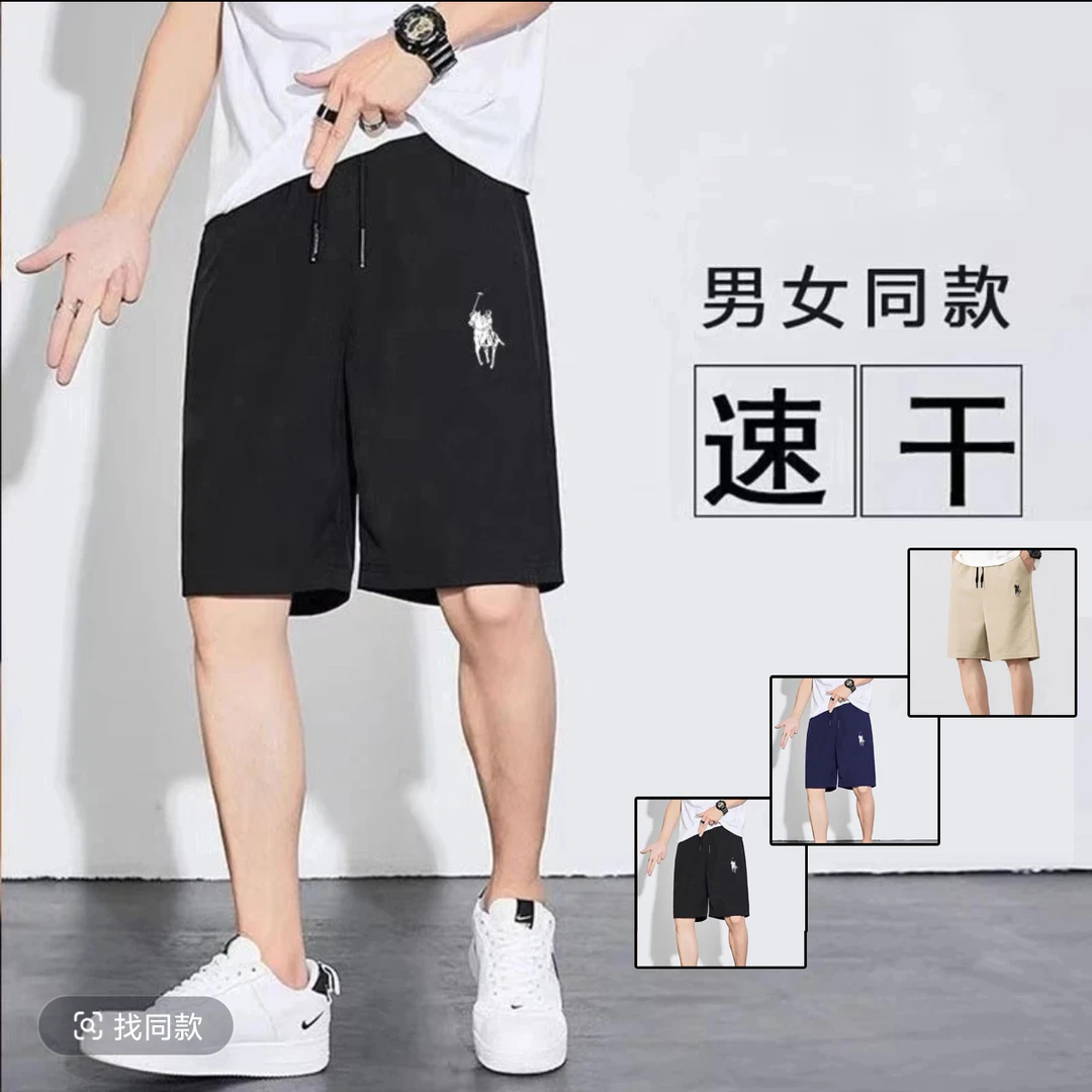 7380短裤男士夏季薄款冰丝速干裤百搭休闲情侣五分裤