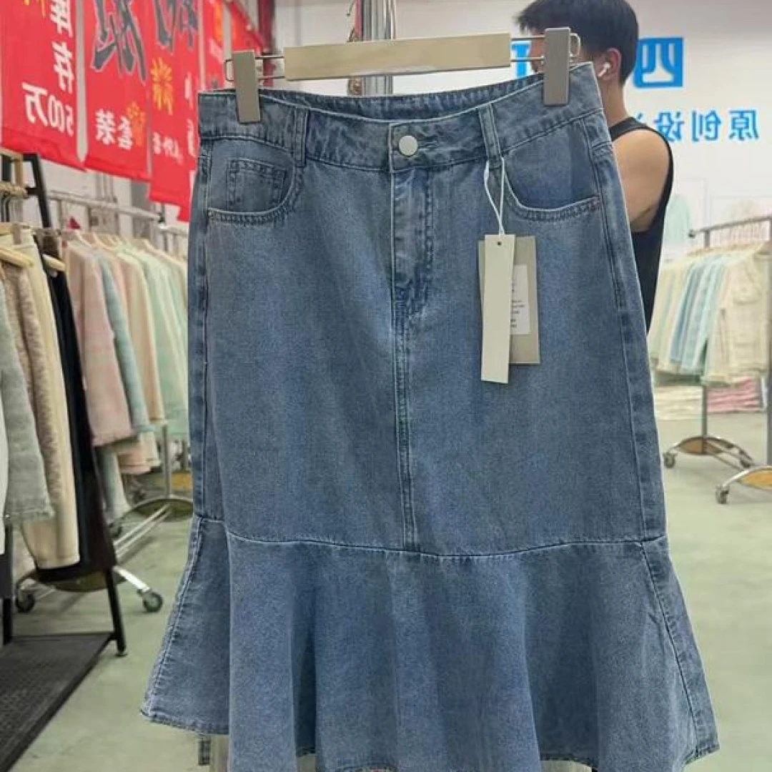 【王哥精选】2025时尚牛仔裙N-8810
