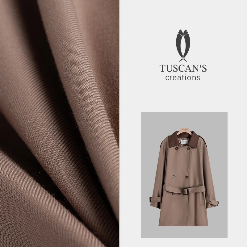 TUSCAN'S CREATIONS2025秋冬新款英伦风女士百搭中长款风衣时代