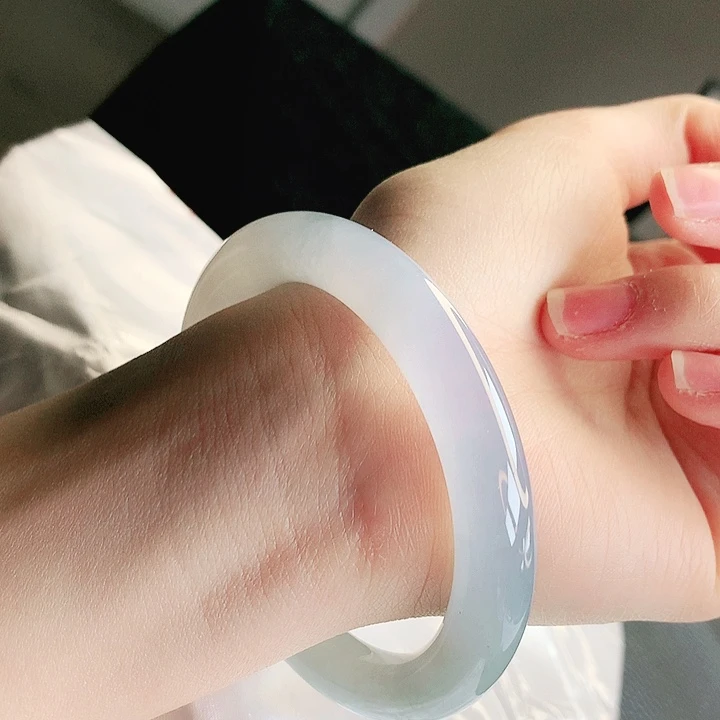 翡翠未镶嵌手镯缅甸天然a货翡翠手镯93号