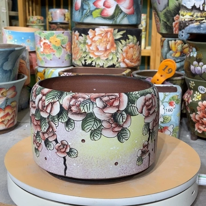 红陶景德镇艺术手绘作品