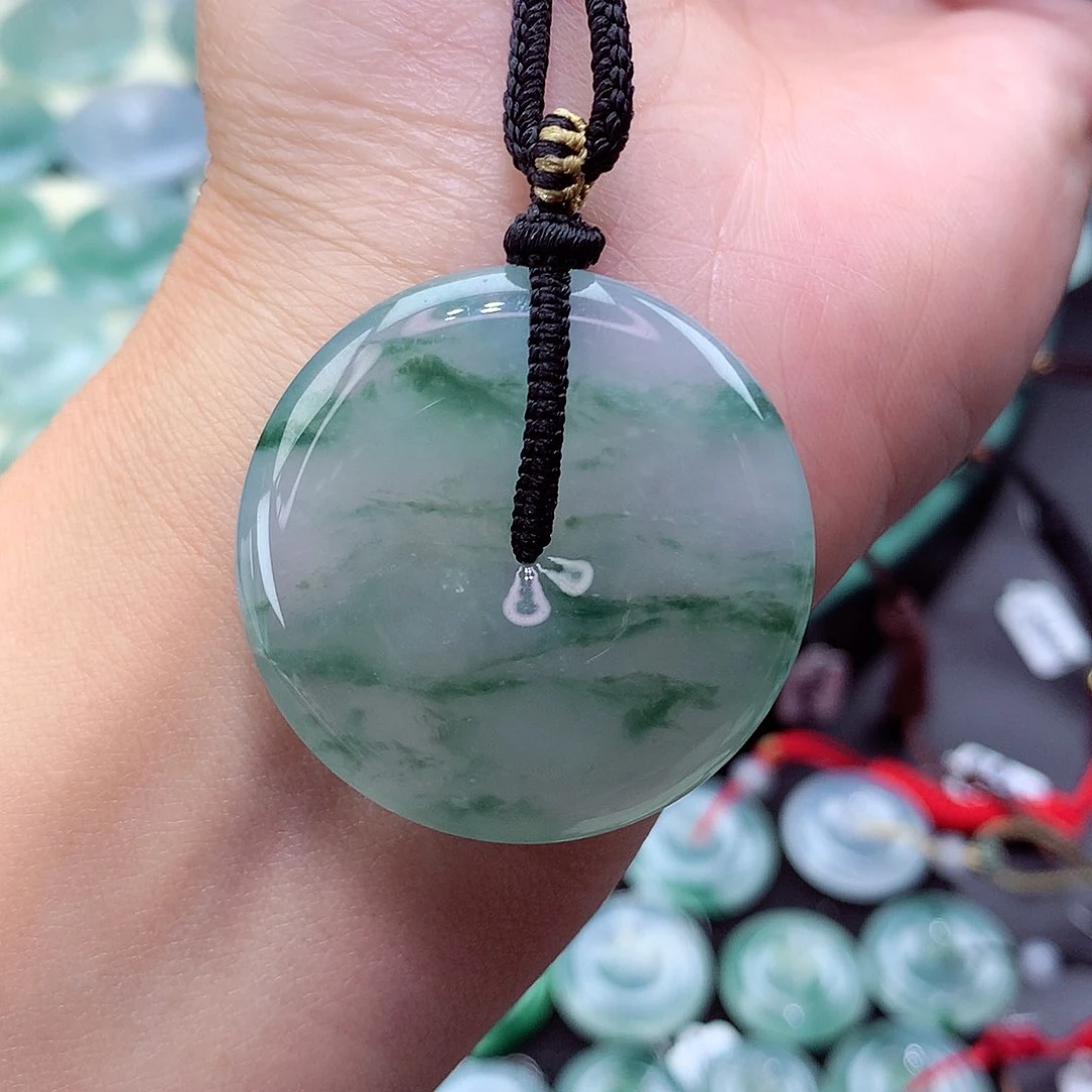 翡翠颈饰未镶嵌56尺寸35.5/6.7