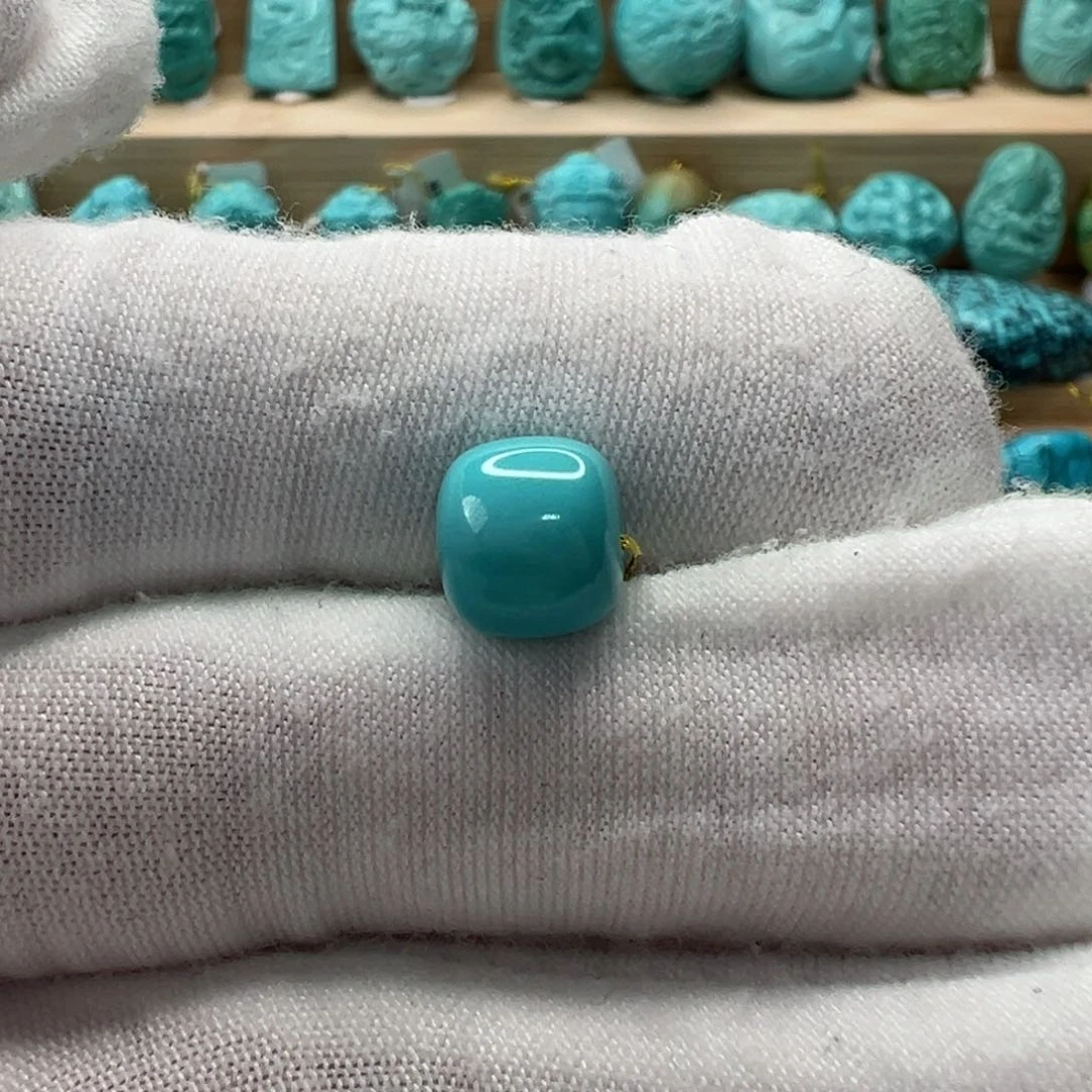 未镶嵌绿松石老型珠8.8mm