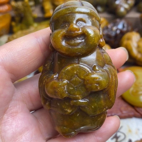 蛇纹石玉未镶嵌颈饰128