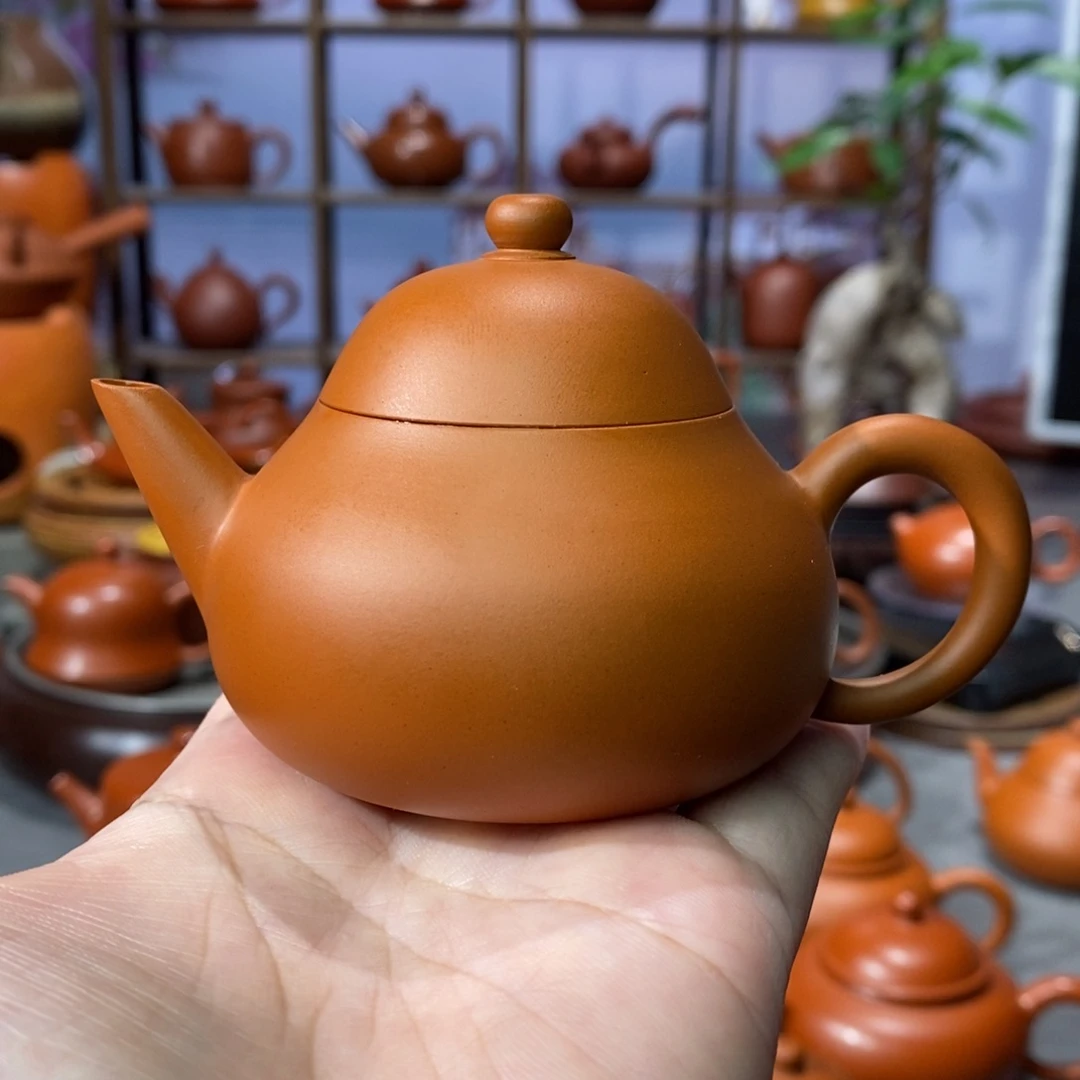 茶壶朱泥陈伟庆鸡蛋黄剑流梨110cc
