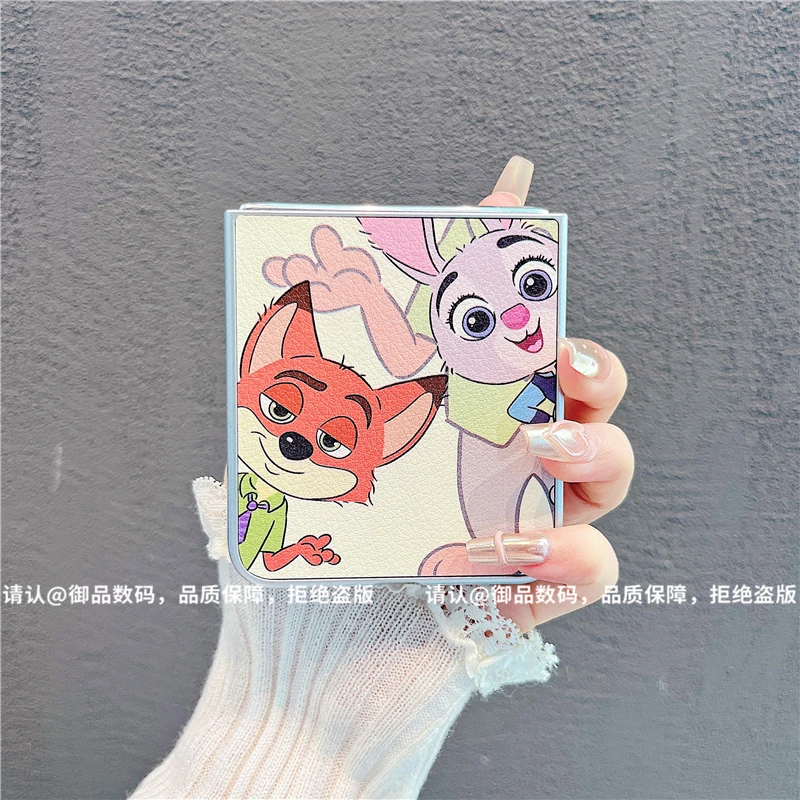 （华为novaflip系列）金属折叠皮纹适用华为novaflip手机保护壳防摔