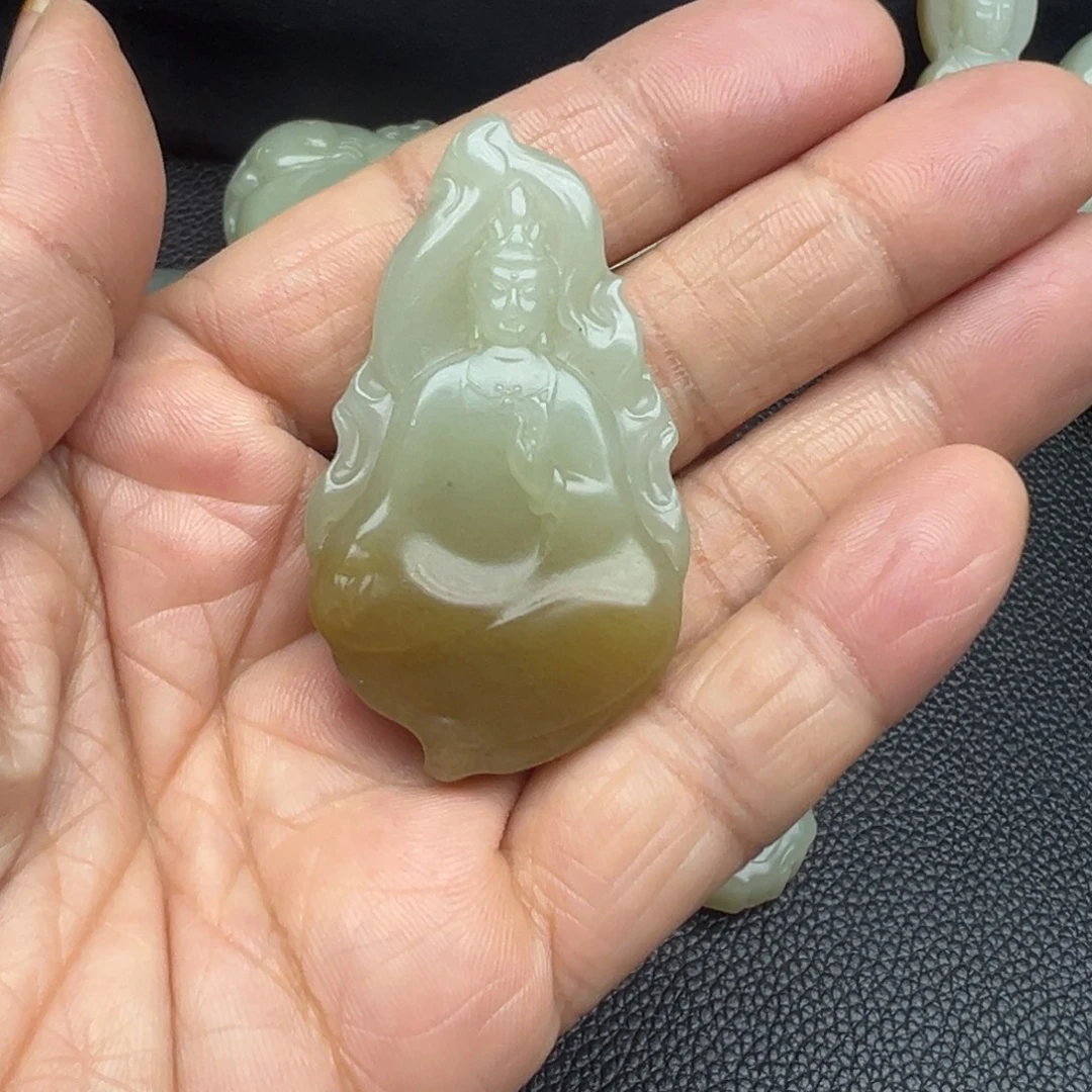 和田玉（糖玉）未镶嵌吊坠(不含链)