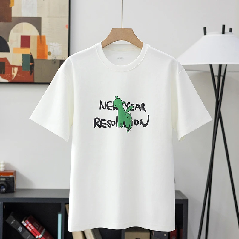 罗马冰感短袖T恤中国风外穿男女夏季上衣凉感纯棉休闲百搭打底衫