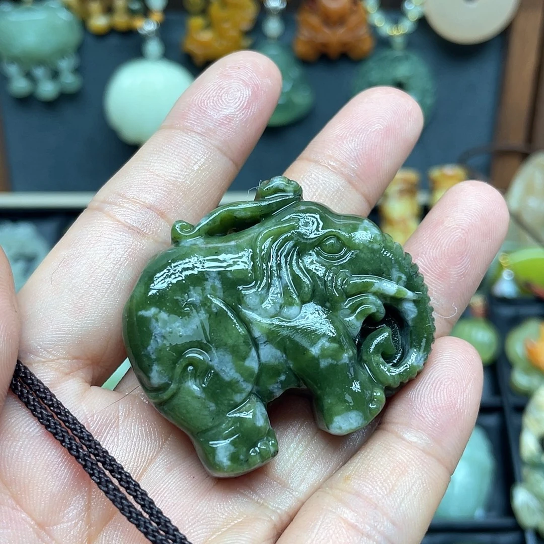 未镶嵌蛇纹石玉项链