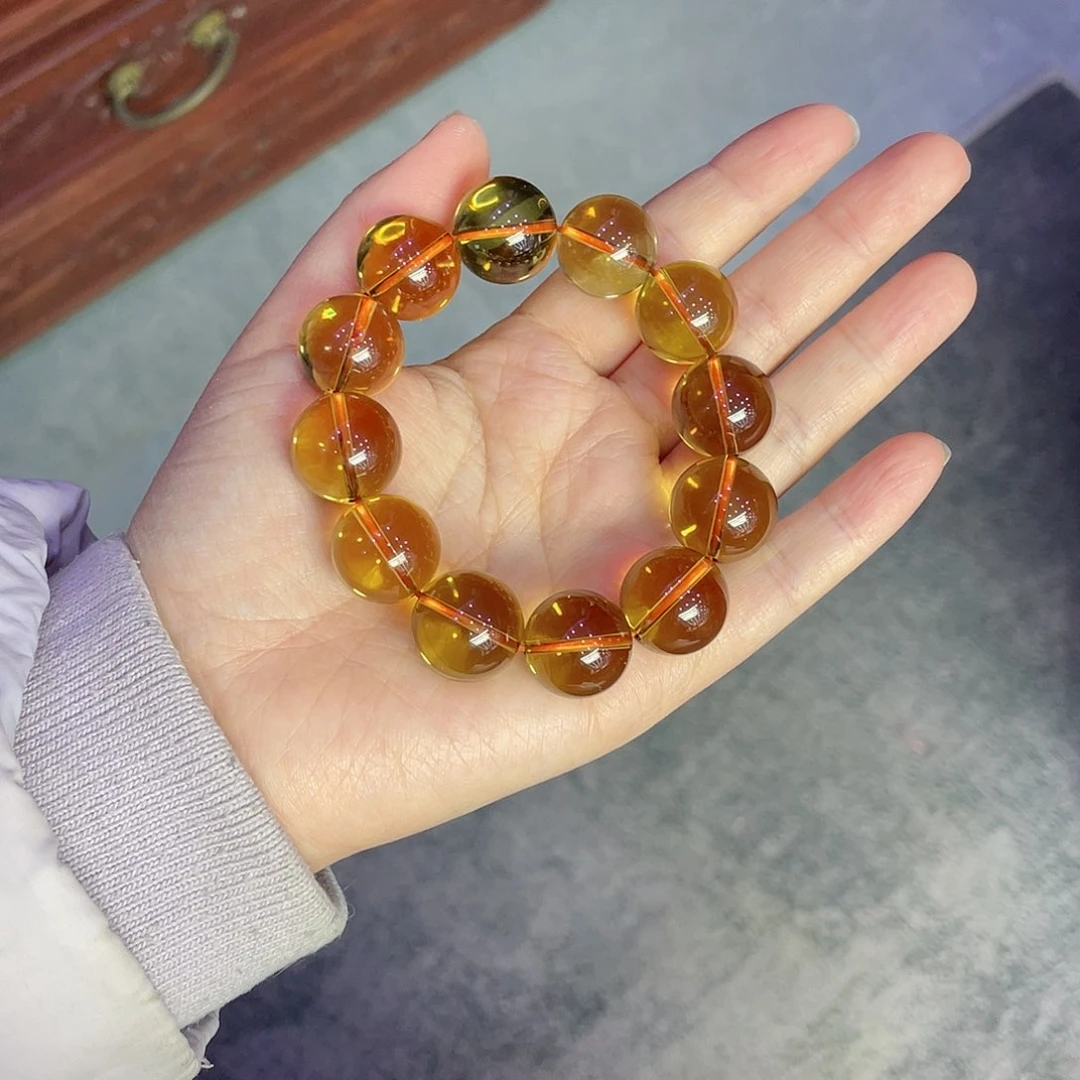 黄晶手链未镶嵌黄水晶