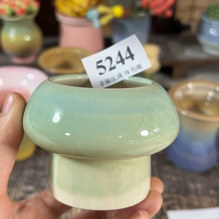 5口高6 …手工花盆满30元包邮