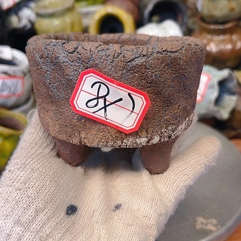 粗陶花盆手工花盆制作就这样