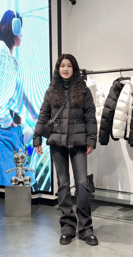 金羽杰黑灰色复古水洗时髦微喇牛仔裤