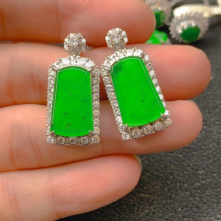 翡翠银S925镶嵌颈饰