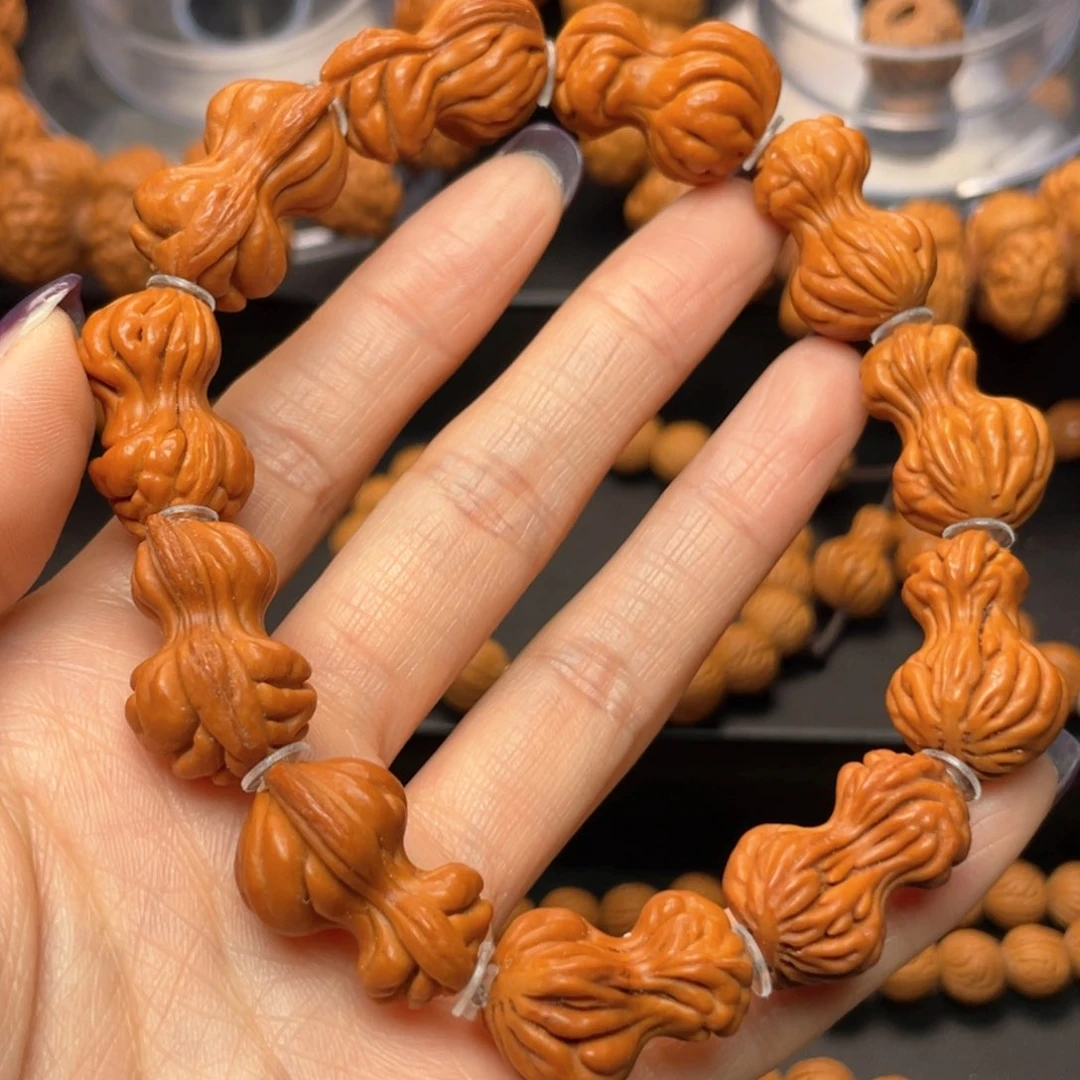 桃核手串龙纹桃核