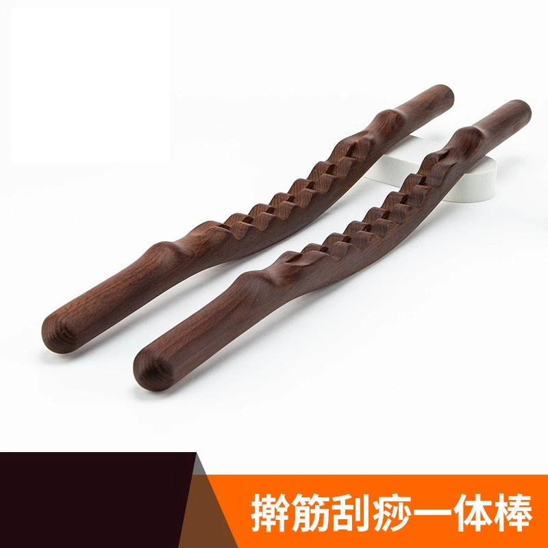新款擀筋刮痧一体棒全身通用家用按摩擀筋棒碳化榉木疏通按摩棒