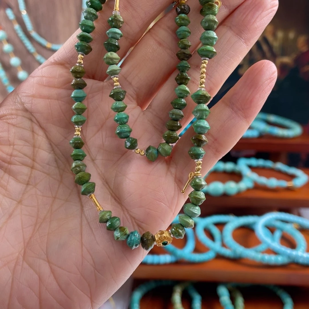 绿松石未镶嵌珠宝半成品绿松石百香设计款