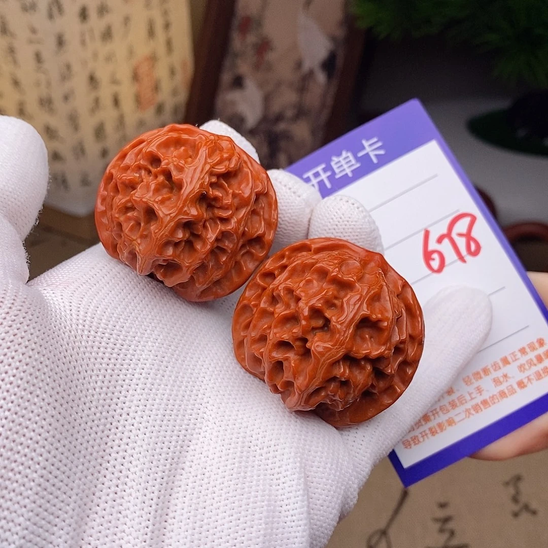 文玩核桃把件40苹果园678