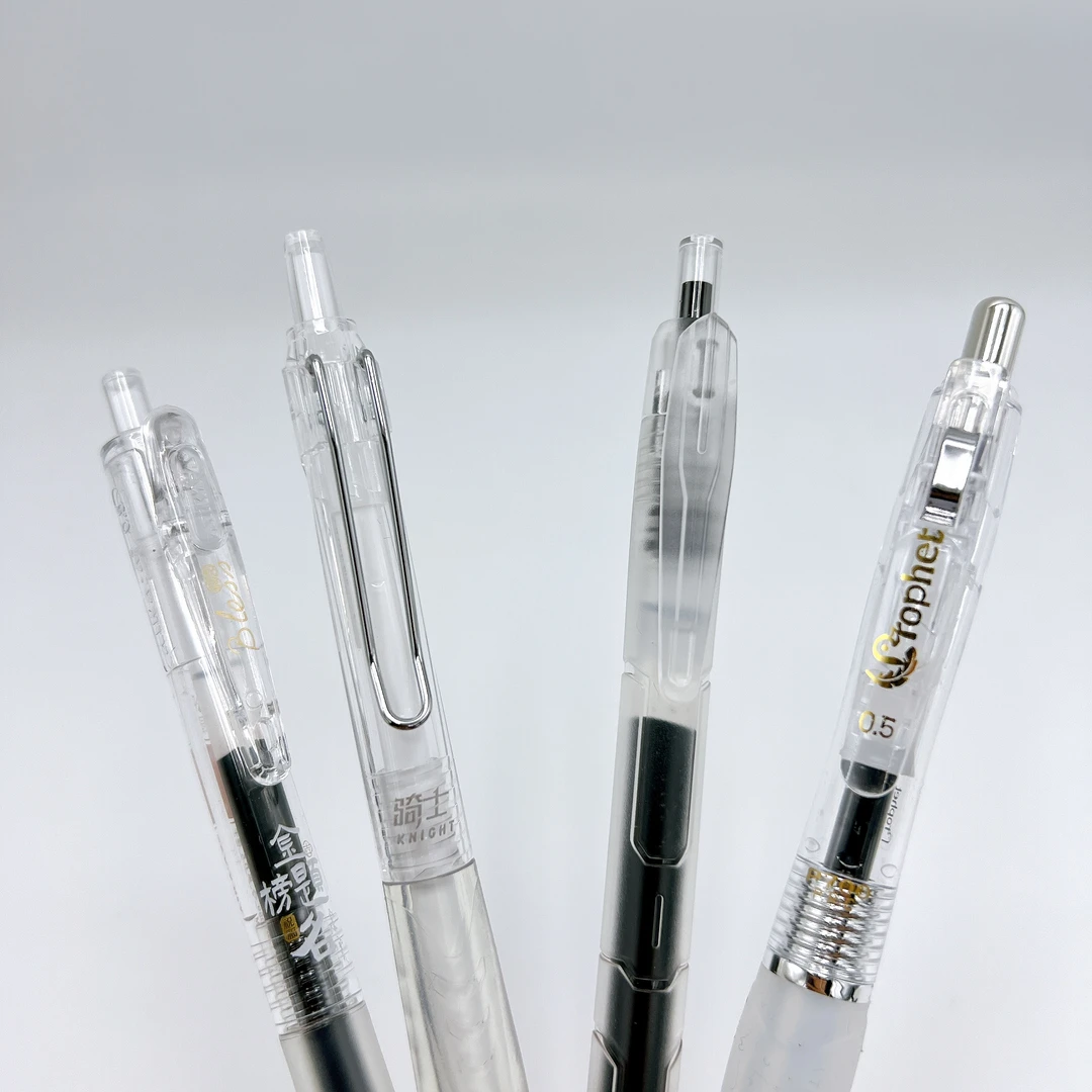 【黑墨/4 支】不挑杆透杆爱加 Bless 点石机甲鸭金羽毛小白点骑士