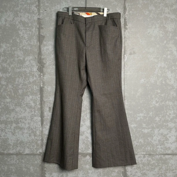 未使用 WE11 DONE 52*1/GUCCI 古驰/条纹口袋拉链喇叭裤/17493