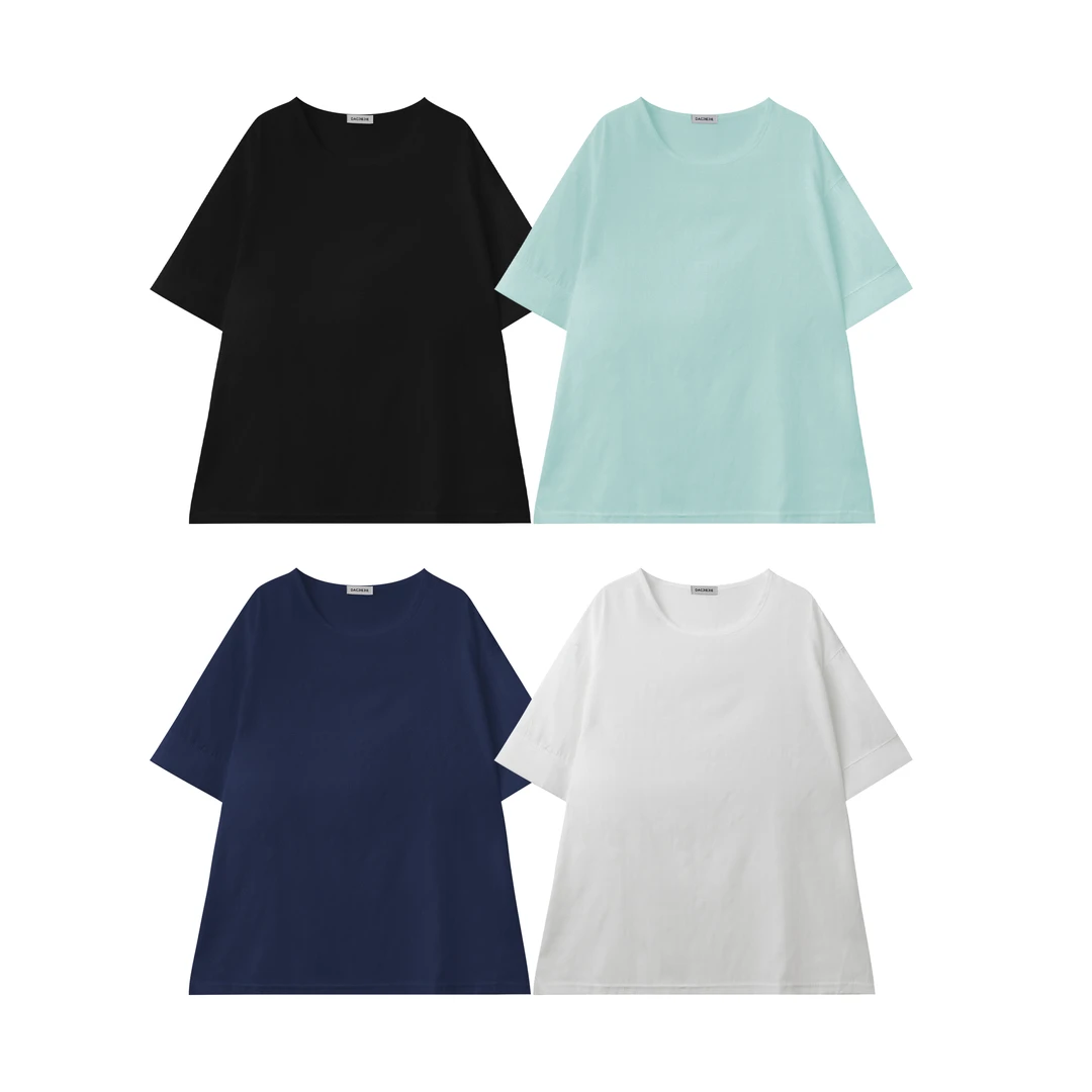 轻薄上衣百搭宽松显瘦2025新款圆领舒适透气休闲时尚女短袖简约