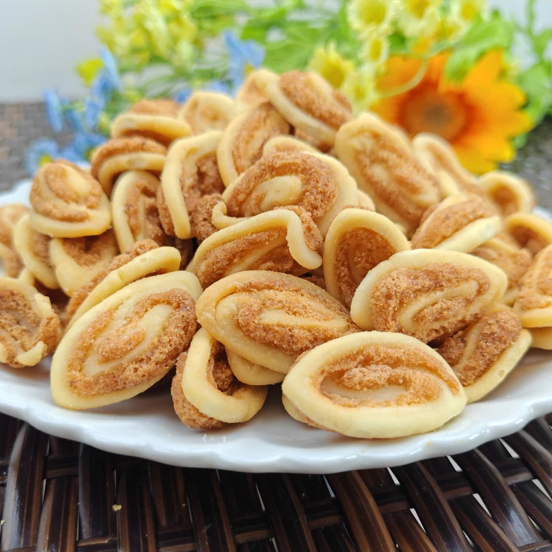 香酥猫耳朵250克袋装儿时怀旧零食芝麻猫耳酥脆安徽特产休闲小吃