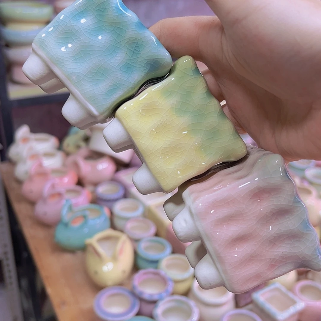 陶瓷花盆当场满12包邮