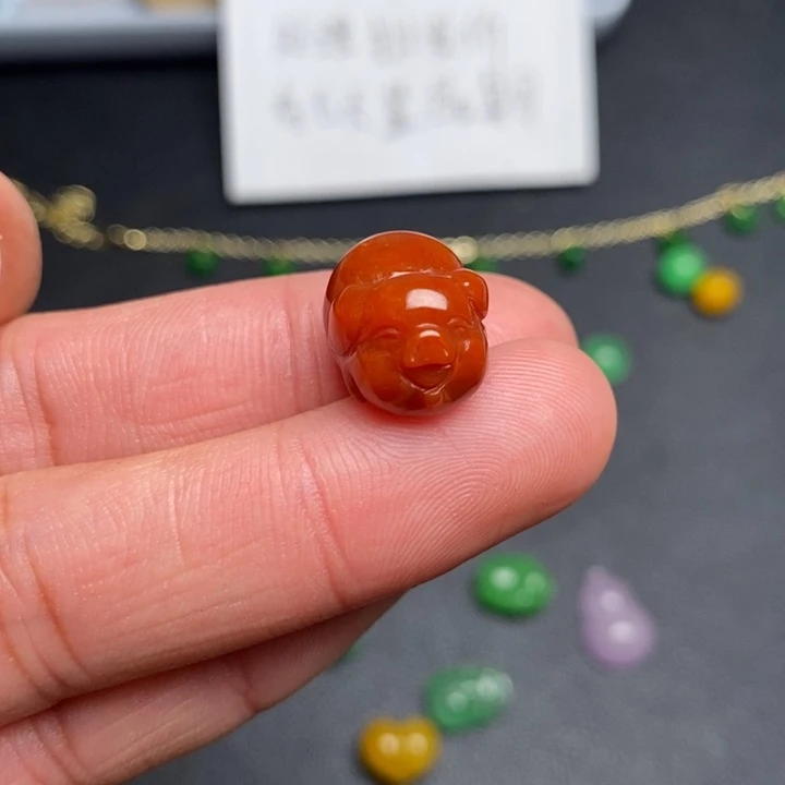 卡***秒翡翠未镶嵌颈饰挂件