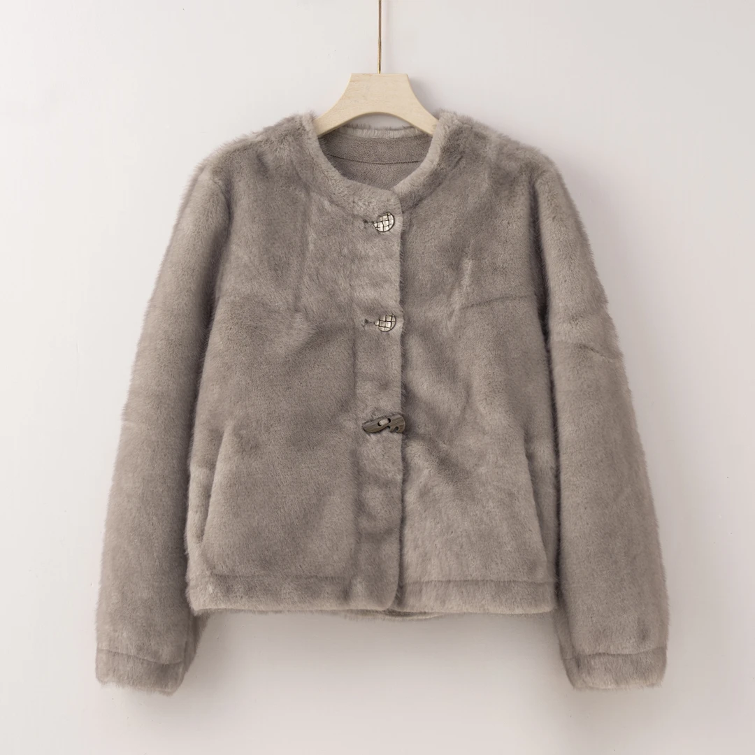 Q2094 版型超赞上身超有范高级感满满休闲绒感外套 H1957