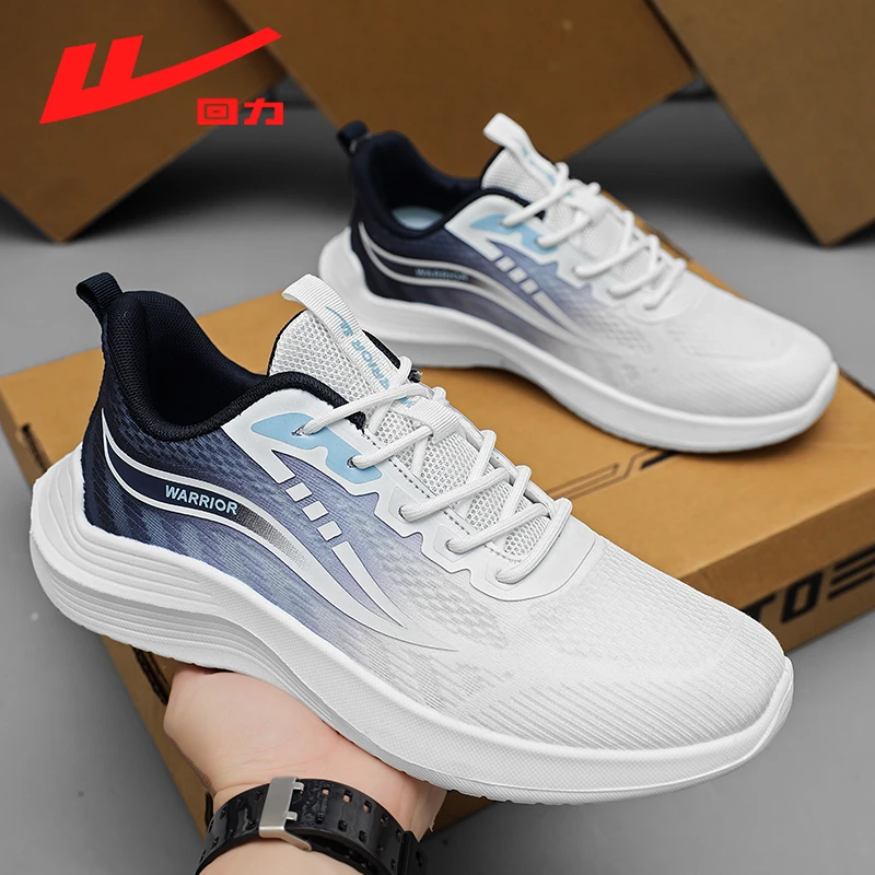 Warrior/回力网面鞋2025新款运动鞋男潮流百搭低帮透气休闲跑步鞋