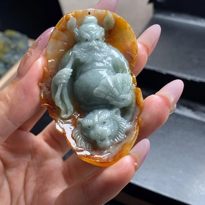 风***人未镶嵌定制翡翠钟馗