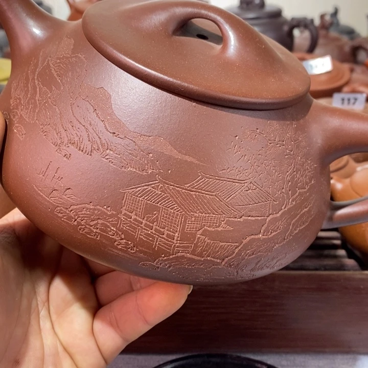紫砂茶壶肥**腻精工制作