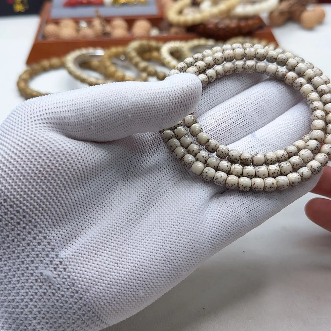 星月菩提吊坠3尊宠糯冰石玉河豚6左右108