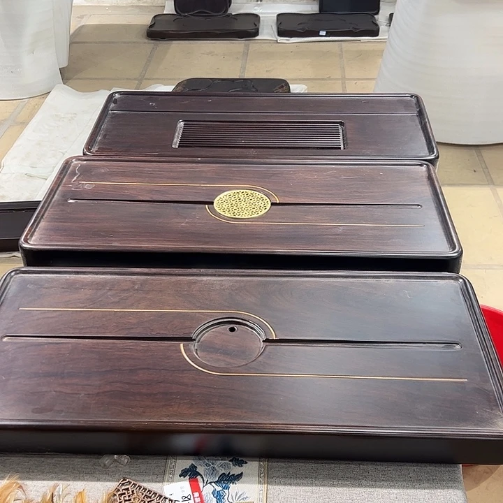 风车木（黑檀木）非洲进口黑檀实木茶盘