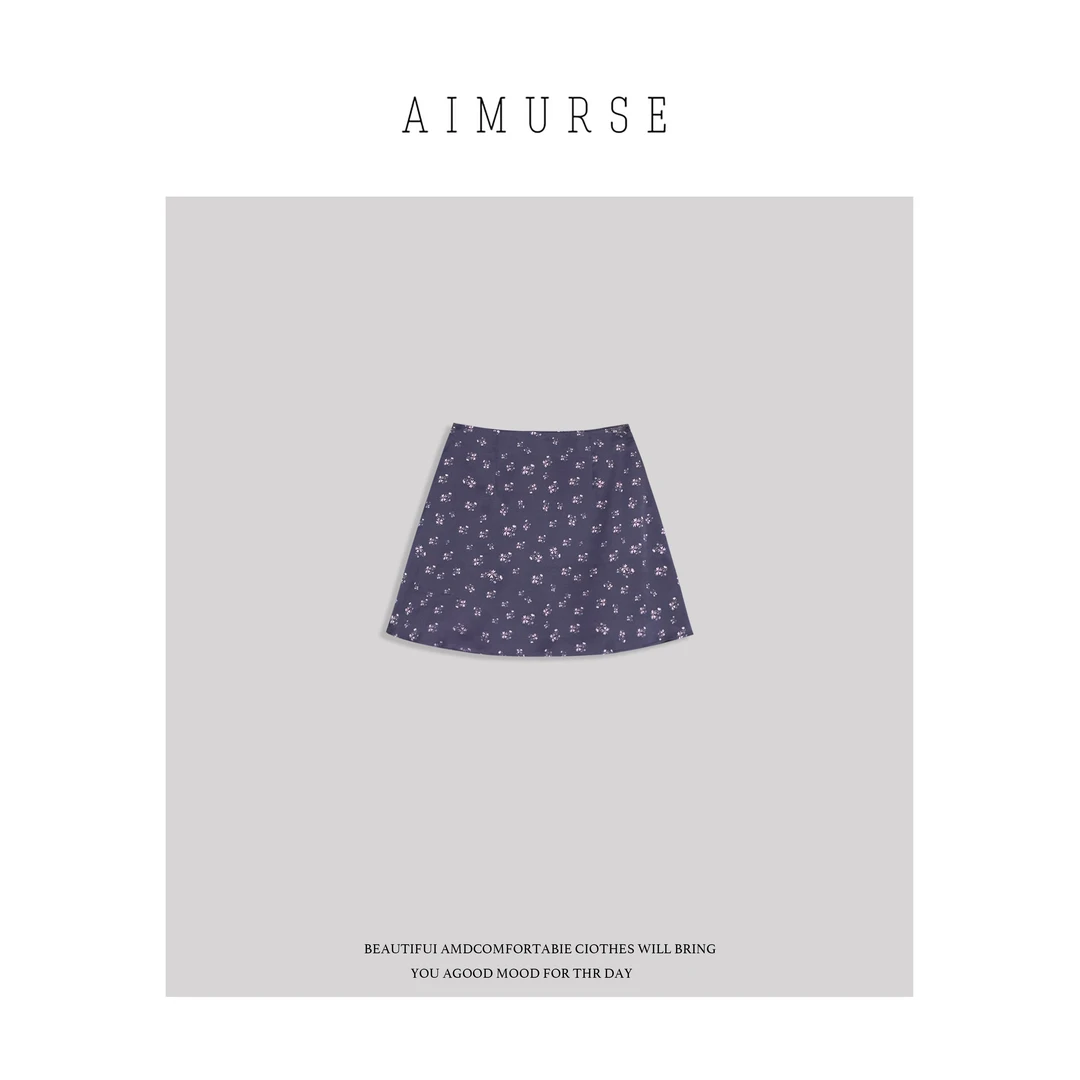AIMURSE【幻境】小众设计师 碎花时髦出游穿搭显瘦半身裙 AM6880