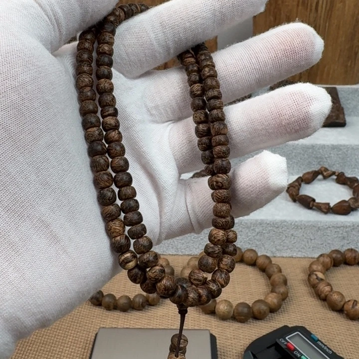 沉香手串文莱99沉鼓珠多圈沉香手串0.6规格11.9克