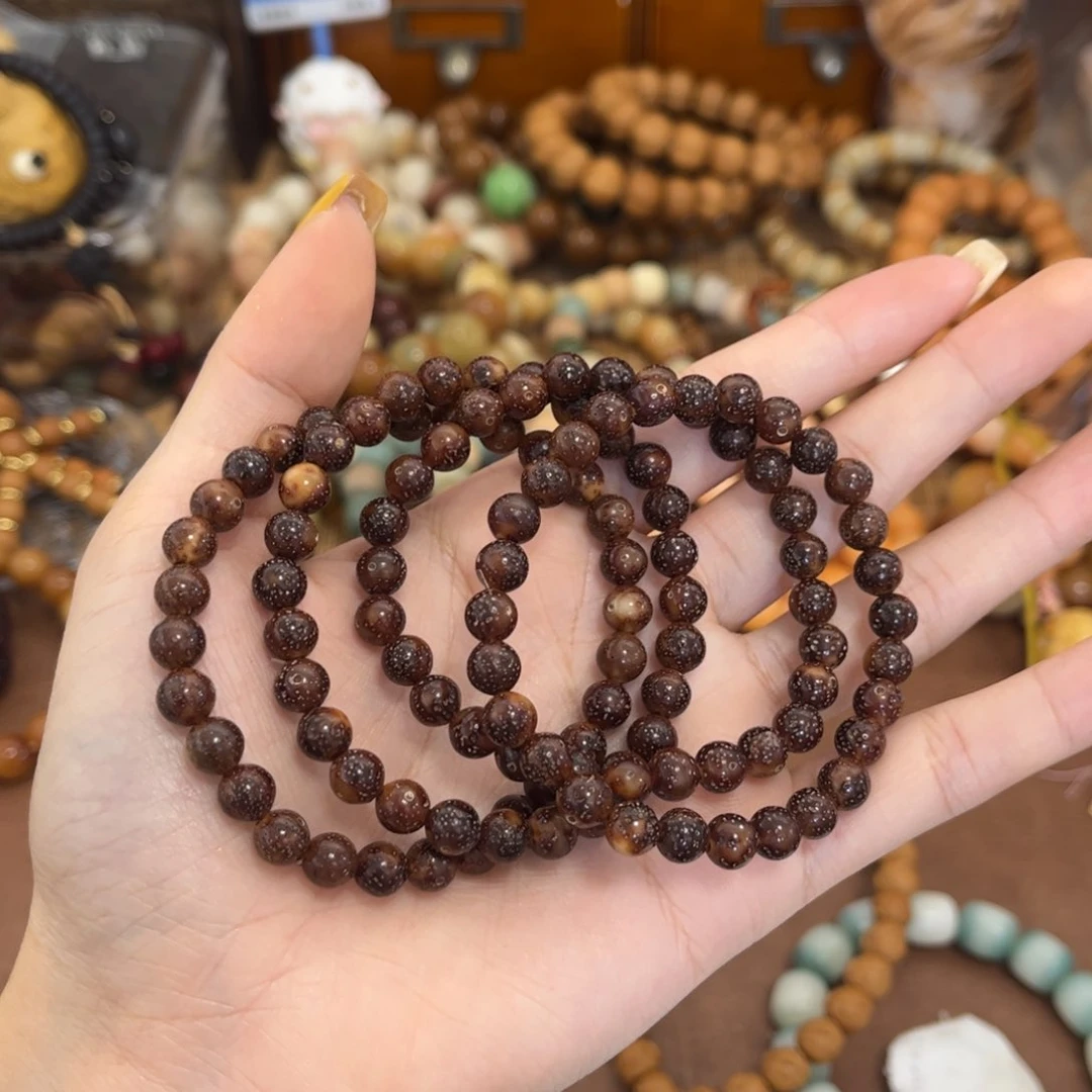 星月菩提手串卡6圆珠玉化单圈