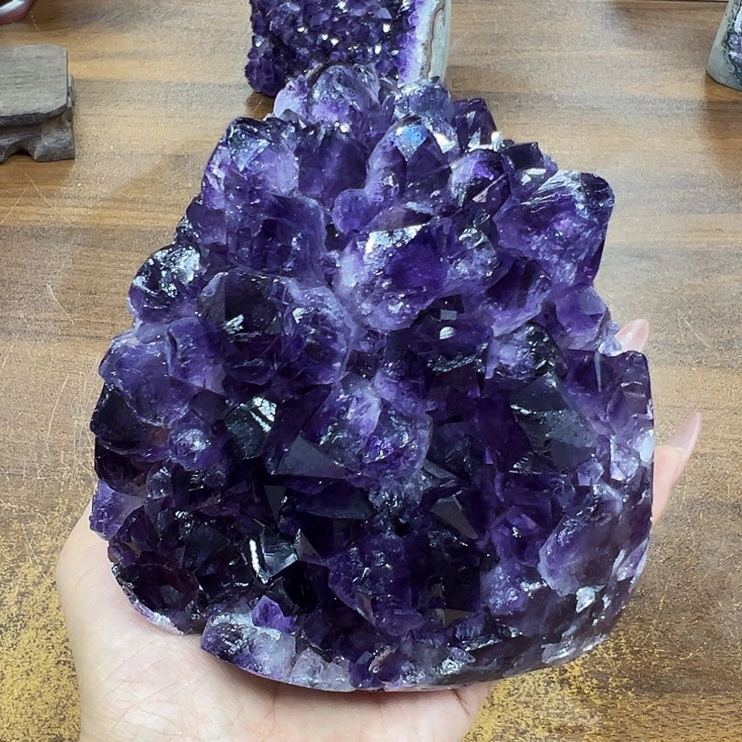 紫晶摆件未镶嵌天然水晶大型摆件未镶嵌