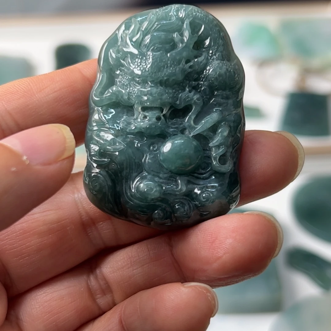 翡翠银S925镶嵌颈饰