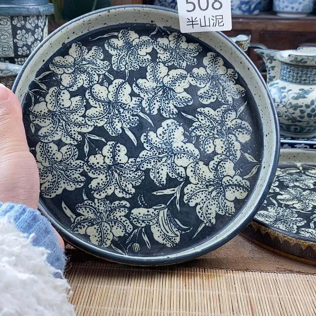 行*影手工手绘青花陶瓷