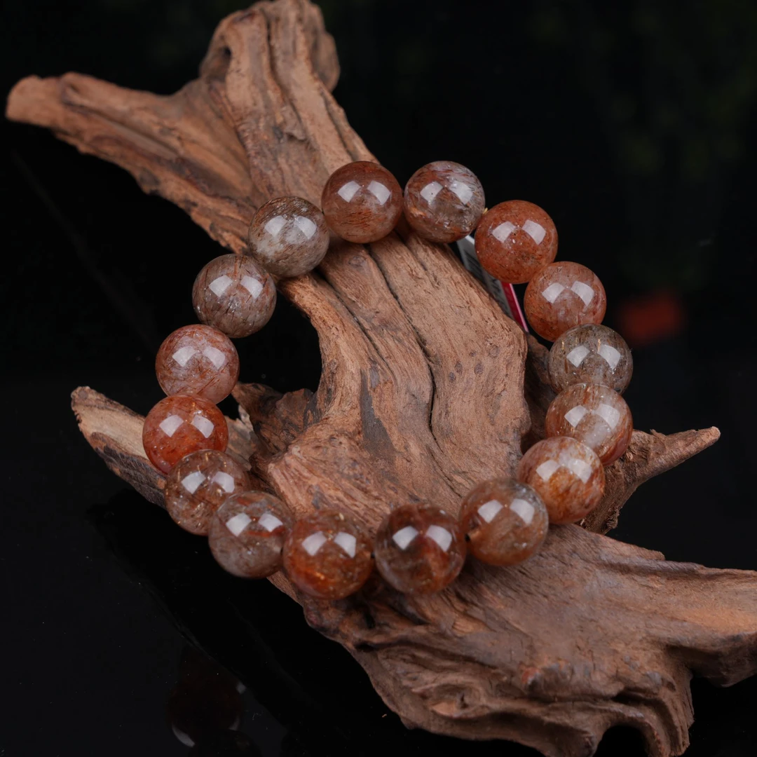 【烟花】金沙超水晶圆珠手串