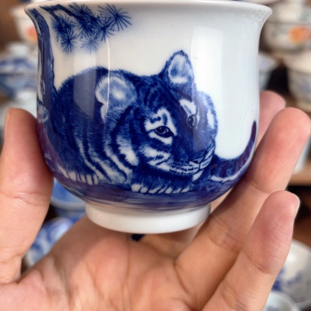 泥藝瓷梦微瑕价老虎炉式杯