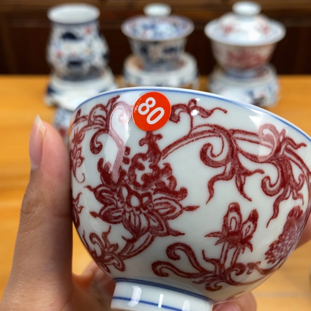 手绘现代茶具,非古董