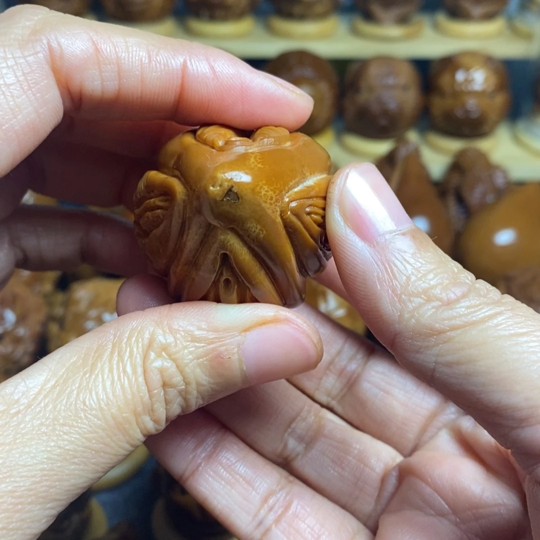 【闪购商品】香榧木桥橄榄核雕瑕疵四面