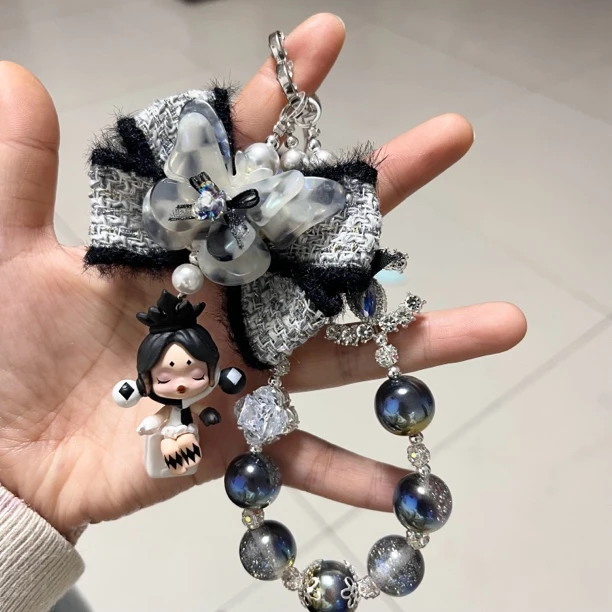 直播链接手机链手工diy手机链钥匙扣包包挂饰